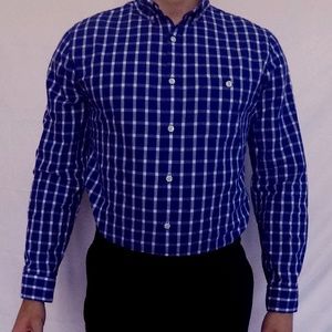 Express Fitted Button Up Dress Shirt
